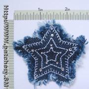 PH4-32 Stylish Denim Star Design Brooch