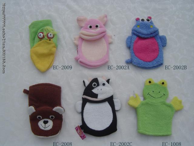 animal bath glove
