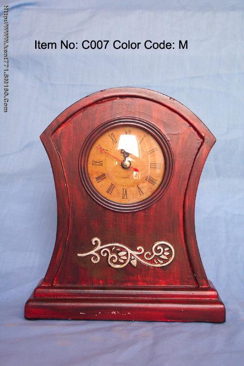 wooden clock
