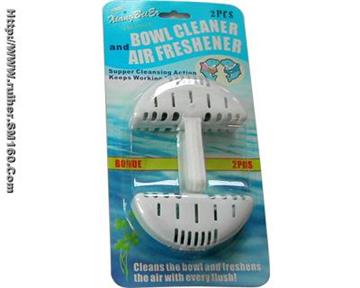 Toilet cleansing and air freshening base