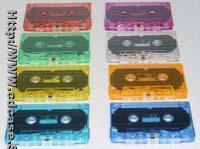 Transparent Audiocassette  housing with Various Colors (C-0)
