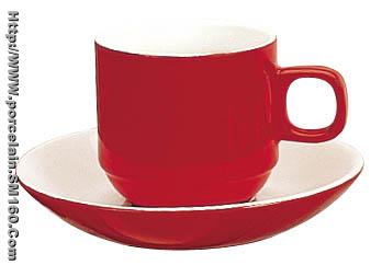 Unique shape cup and saucer