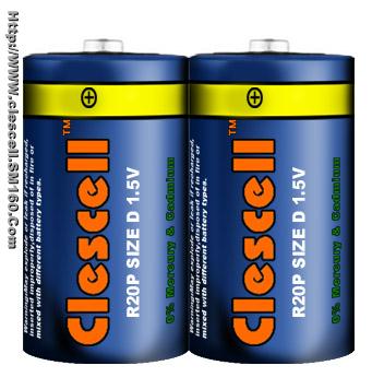 Zinc Chloride Battery R20P D size