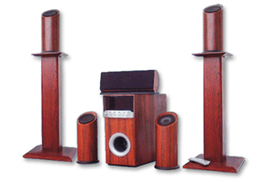 2.4GHz Wireless Home Theater Speaker System with Remote Control