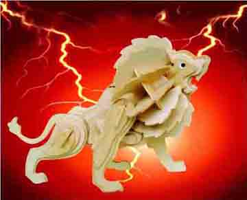 toys wooden puzzles - Lion