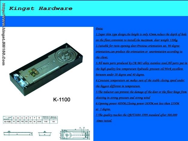 Floor Spring/Hinges--K-1100