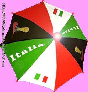 Hot music&flash football/soccer umbrella souvenir for the 2006th world