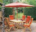 WOODEN TABLE AND CHAIR