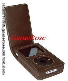 Ipod Video Leather Case(top open)(with clip)
