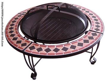 mosaic BBQ stand