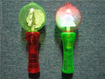 Flash Spinning Ball with christmas tree