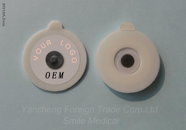 ECG electrode (  F42-R Foam  used for MRI  or X-ray procedure)