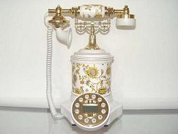 European porcelain telephone