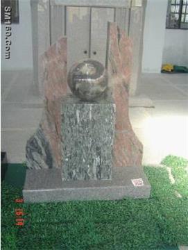 Granite tombstone and monument