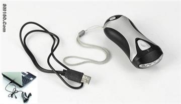 5 LED dynamo flashlight