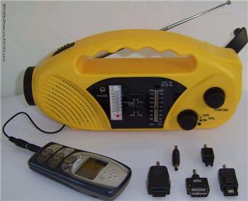 Solar weather-band radios / emergency lights (Type 898A) 
