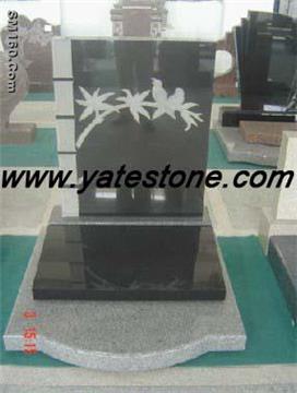 Granite tombstone and monument