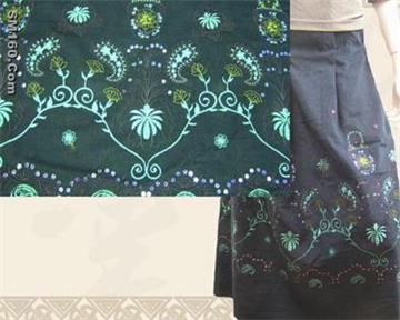 Gorgeous Embroidery Corduroy Fabric