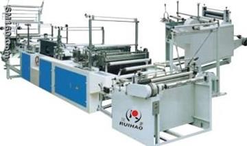 Ribbon-through Continuous-Rolled bag making machine