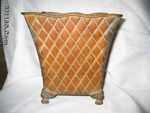 planter, garden flowerpot, metal flowerpot