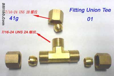 BRASS COMPRESSION PIPE FITTING