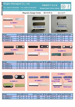 magnetic name badge holder