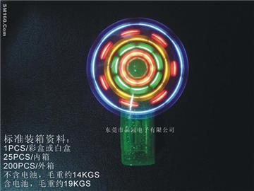 led flashing fan