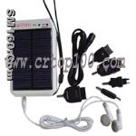 solar charger with radio
