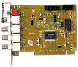DVR Card(HK-104S) 4 chs MPEG4 Software Compression 