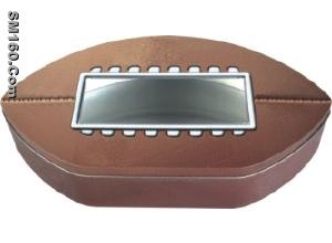 tin elliptical box with a window