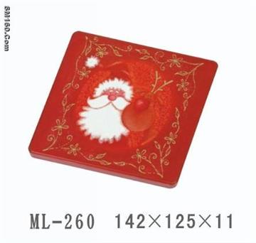 flat tin christmas box