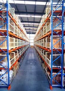 warehouse shelves