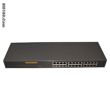 24 port rack mountable metal ethernet switch