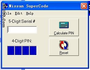 NISSAN SUPER CODE