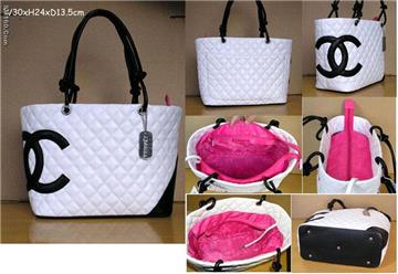 Chanel CoCo Cabas Large Black Vinyl Patent bag