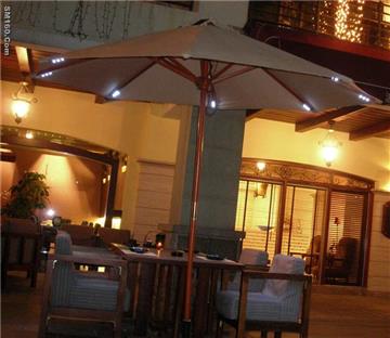 solar lighting dinner umbrella