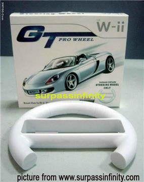 Games steering wheel for wii