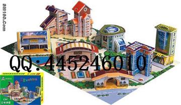 3D puzzle house, educational puzzles