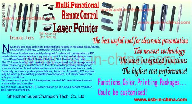 Many Models of Wireless RC Smart Laser pointer & Presenter