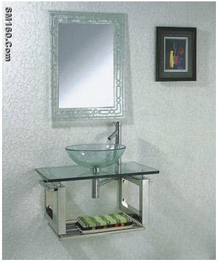 glass bathroom vanity furnitures