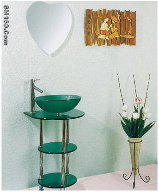 glass bath room vanity furnitures