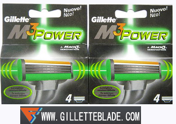 Gillette M3 Power blade pack 4's/8's