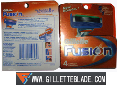 Gillette Fusion blade pack 4's/8's