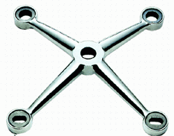 Spider fittings for glass wall