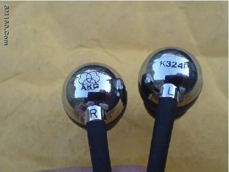  Original AKG K324p eaprhone chrome color Silver in box