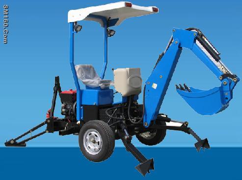Self-power backhoe