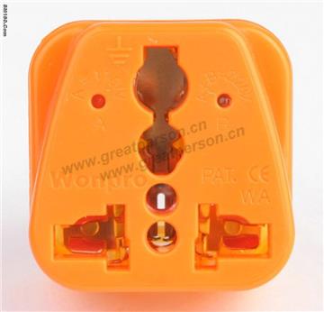 Wonpro Universal adapter w/ dual voltage indicator & surge protector s