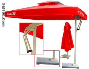 aluminum courtyard umbrella with single side ,toy umbrella 