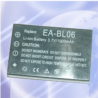 Replacement of digital camera battery For EA-BL06