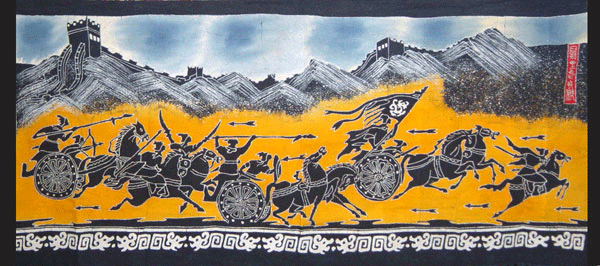the great wall of china paintings by batik made